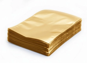 Worki próżniowe jednostronnie metalizowane transparentne - złote 150x250 mm 100 szt